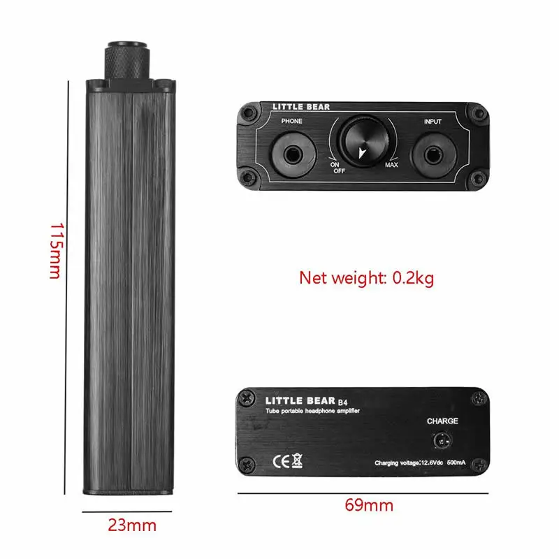 Портативный перезаряжаемый двойной ламповый усилитель желчь B4 мобильный