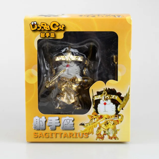 HKXZM аниме Рисунок 10 см милый DoraCat Doraemon Cos Saint Seiya Sagittarius ПВХ фигурка модель игрушки