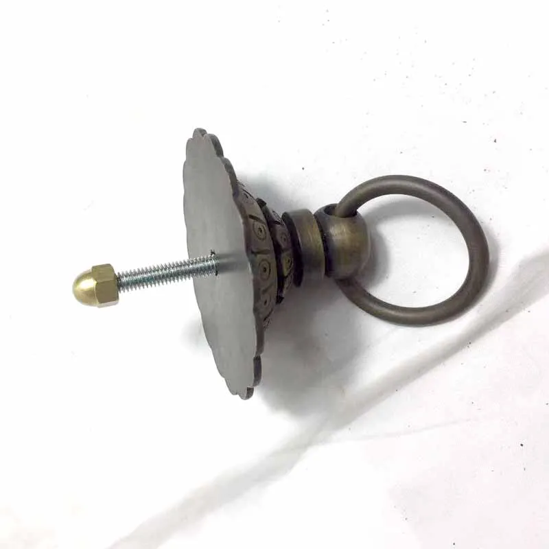 Маленькая латунная ручка COTOM круглая дверная дверной ключ ручки для шкафа и с