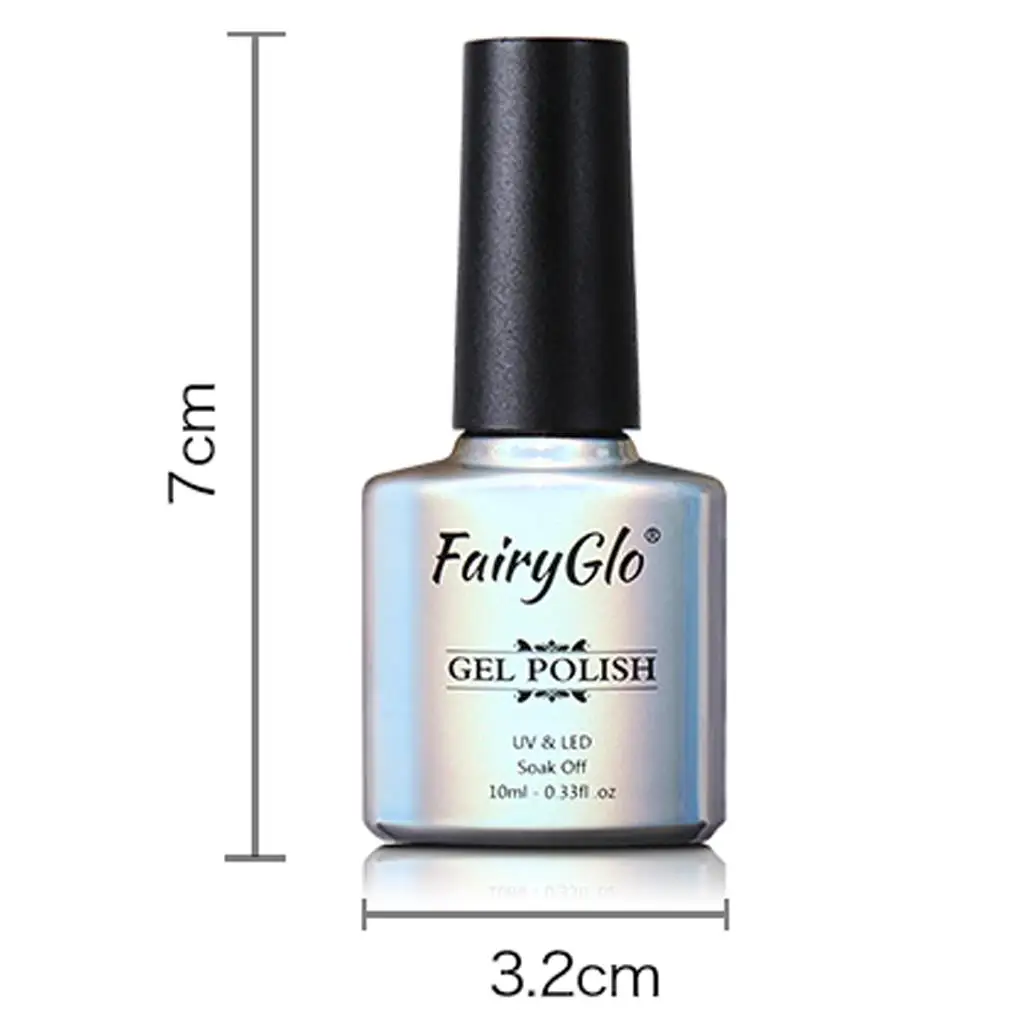 FairyGlo10ML серый температурный изменяющий Цвет Гель лак для ногтей термальный УФ
