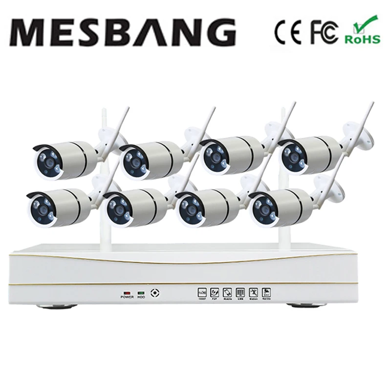 

Hot cheap build in 1TB HDD hard disk 960P home IP security system wifi wireless 8ch kit delivery by DHL Fedex fast