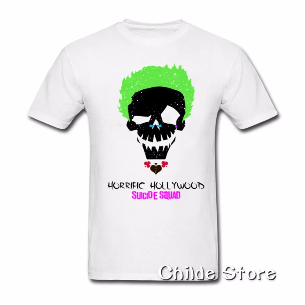 2018 Салют Хит Леджер наиболее классический джокер футболка Мужская Белый