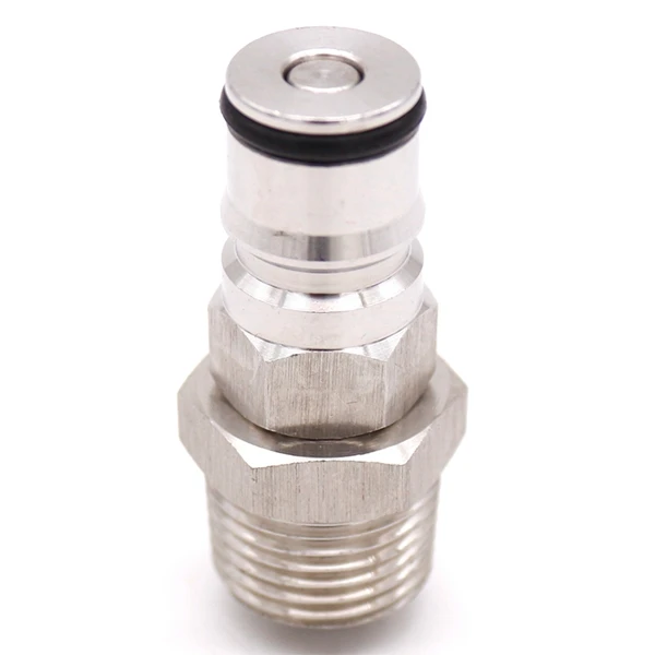 Homebrew 19/32-18 шариковый замок с 1/" NPT резьба переборка в сборе газ/жидкость шариковый замок Стандартный кег адаптер - Цвет: Liquid Ball Lock