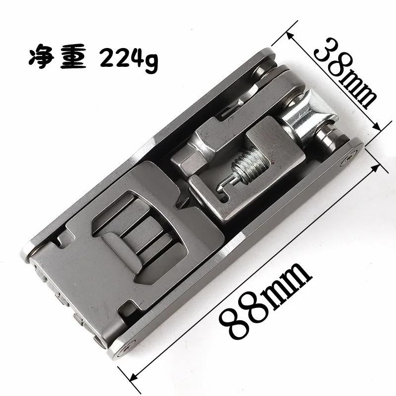 

A127 Multi-function gadget stainless steel multi-purpose bicycle repair tool bicycle portable tool screwdriver combination card
