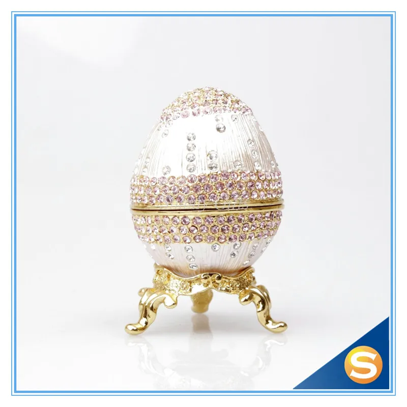 Яйцо Фаберже декоративная шкатулка с украшения из чешского хрусталя пасхальные