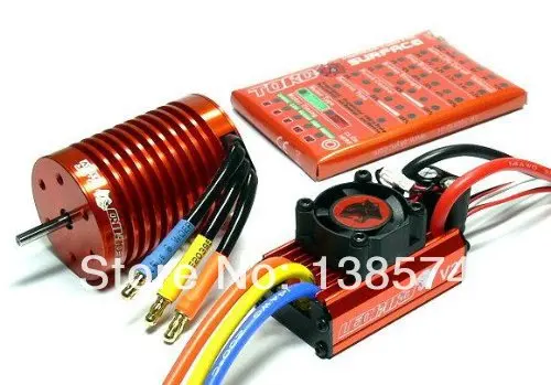 1/10 автомобильный Skyrc Leopard 3930KV/10T/2P бесщеточный двигатель + 60A ESC Программа Card Combo