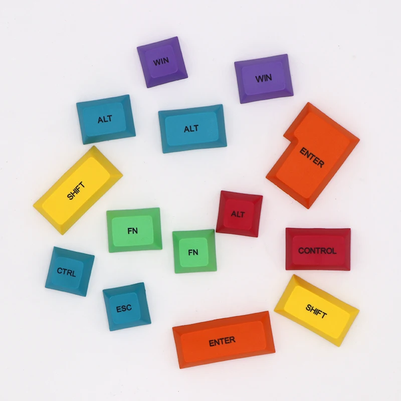 BGKC 29 шт. DSA профиль цвет CMYK Dyesub клавишные колпачки pbt набор клавишных колпачков CTRL WIN ALT SHIFT механическая клавиатура колпачка продается только Keycap