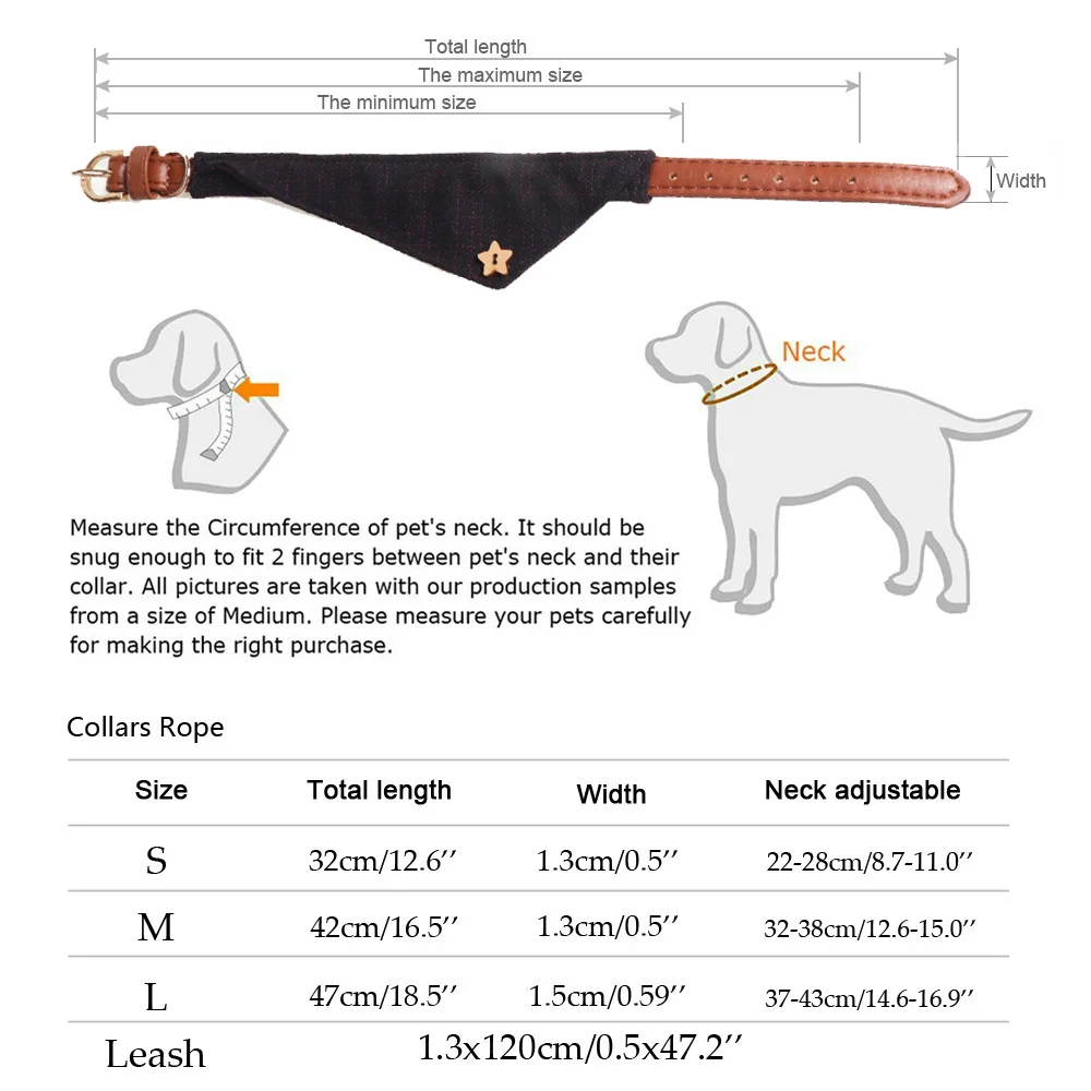 Бантом Домашние животные ошейник для собак Мягкая кожа Поводок собаки Плед Щенок