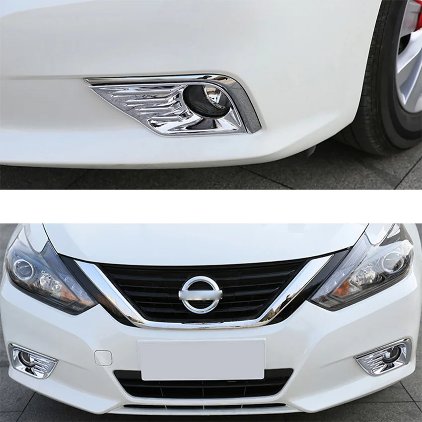 Для Nissan Teana Altima автомобильный передний противотуманный светильник, крышка для лампы, ободок, автомобильный Стайлинг, автомобильные хромированные аксессуары из АБС-пластика