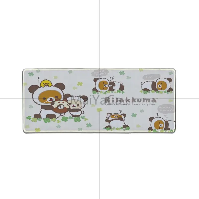 Maiyaca милые rilakkuma Нескользящие прочные компьютерные коврики большой игровой коврик для мыши ПК компьютерный коврик muismat игровой