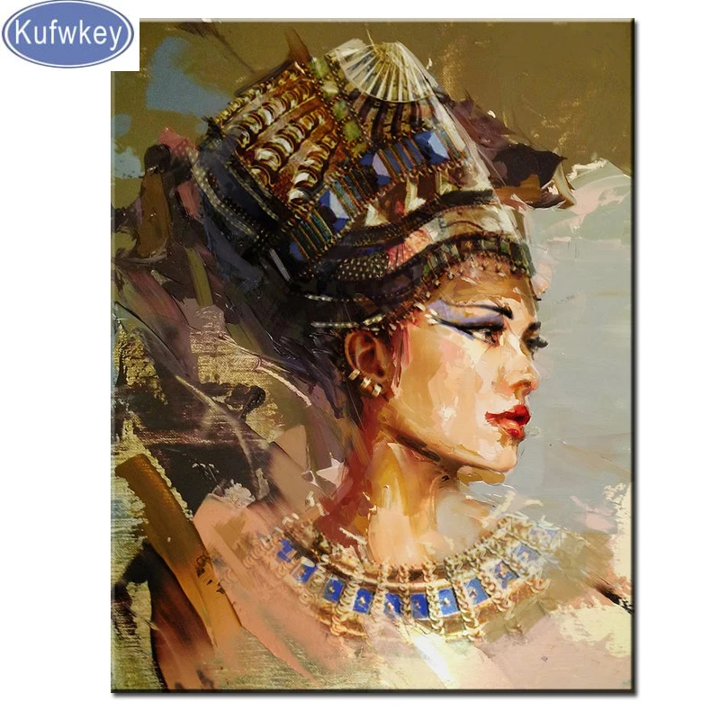 Алмазная вышивка египетской королевы полноразмерная 5d картина из страз сделай