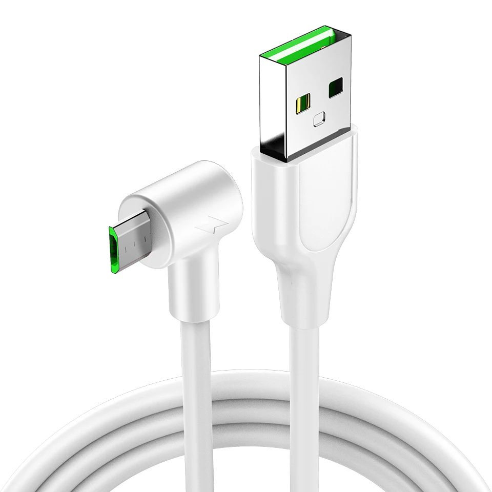 White Venroii 3A Micro USB кабель синхронизации данных телефон зарядное устройство шнур для samsung huawei Honor 8X Xiaomi Redmi Note 5 1 м 2 м провод для быстрого заряда - Цвет: White