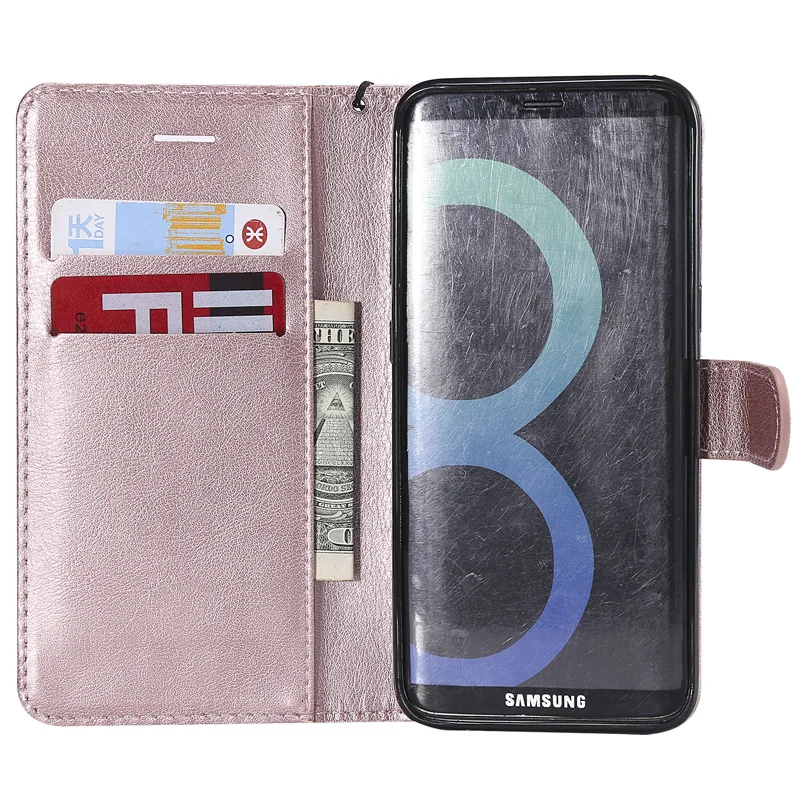 Роскошный чехол Кошелек из искусственной кожи с откидной крышкой для Samsung Note 3 4 8 9