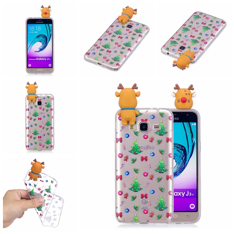 Christmas Doll Gift Phone Soft TPU Silicone Case Cover Hull Shell Coque Fundas for Samsung Galaxy J3 J5 J7 2016 J310 J510 J710 |
