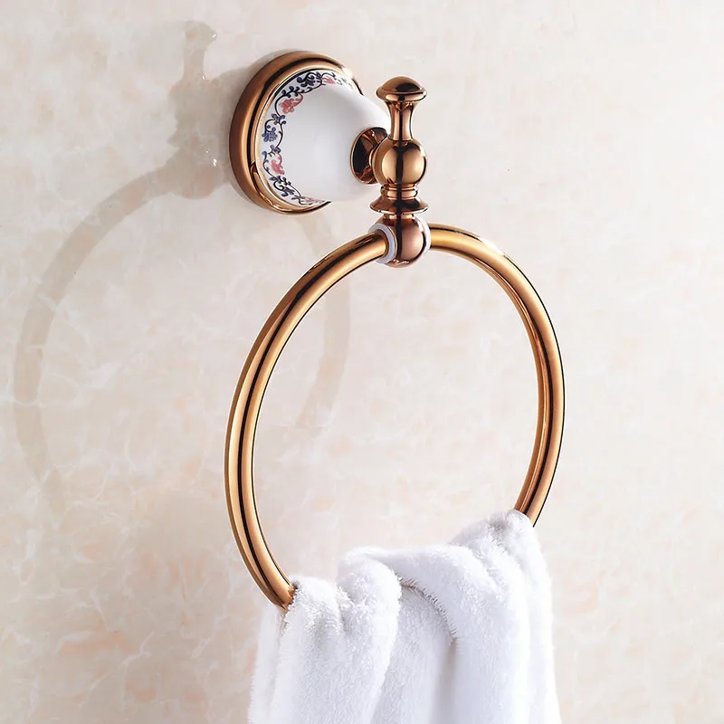 Кольцо для полотенец декоративное Латунное ванной комнаты XL-3307 | Обустройство