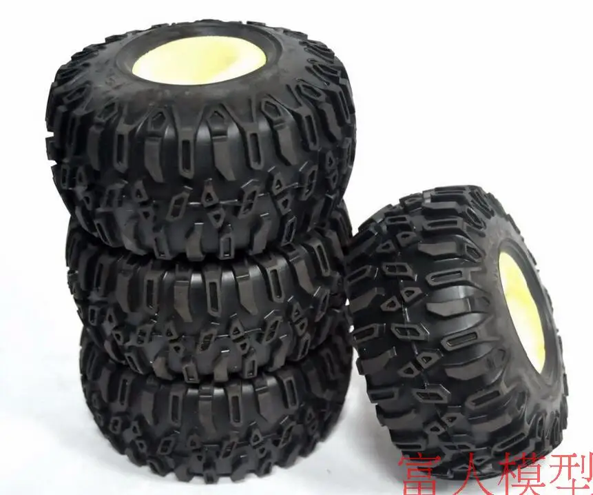 Осевой 2 125 мм 1/10 набор мягких шин для гусеничного аппарата RC Rock Crawler axial Tamiya 4 шт. |
