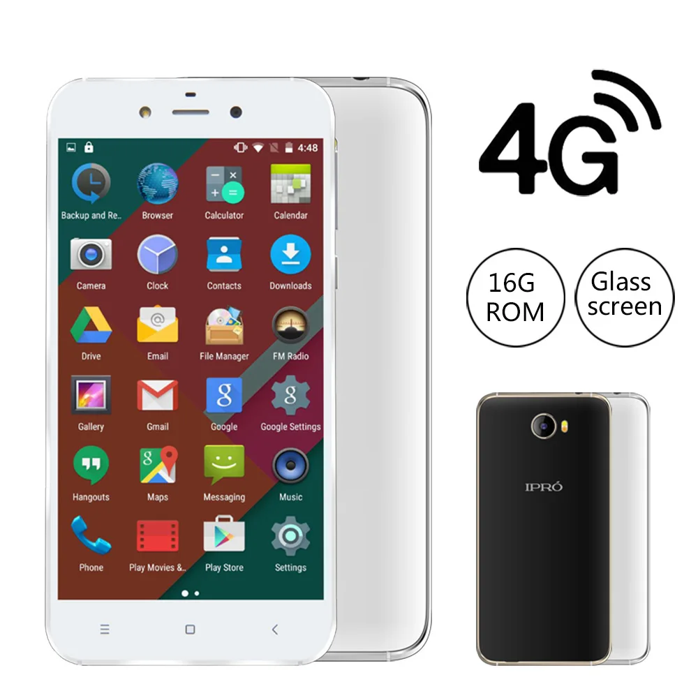 Оригинальный ipro Скорость x 4 г LTE глобальной прошивки 2.5D Стекло смартфон MTK6735P 5.0