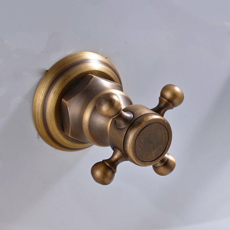Antique Country Modern Widespread Dual Handle Three Hole Bathroom Sink Faucet For Copper | Обустройство дома