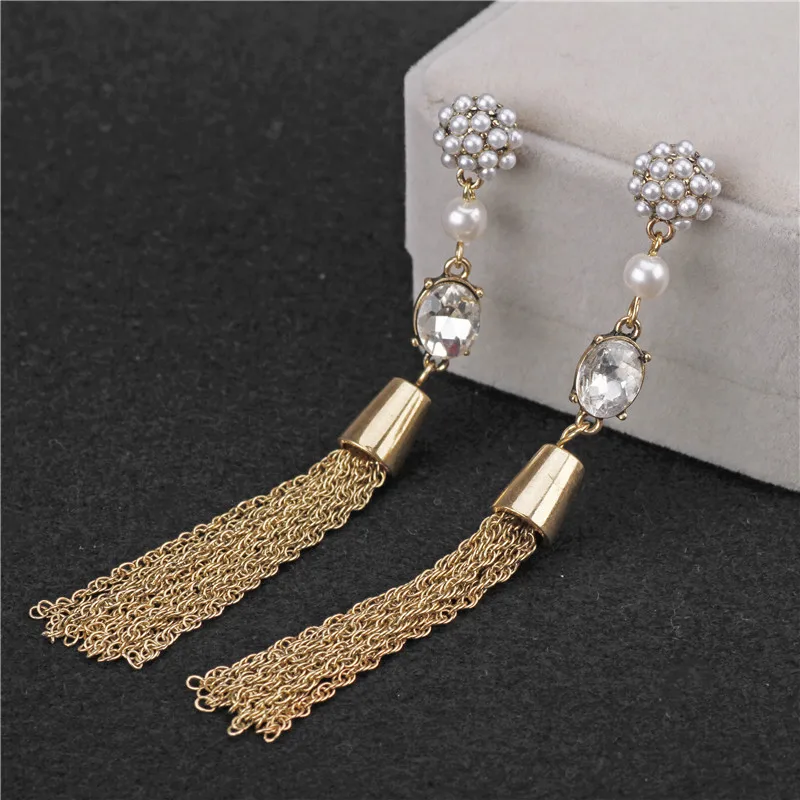 Новинка 2018 модные ювелирные изделия искусственный жемчуг драгоценные камни и