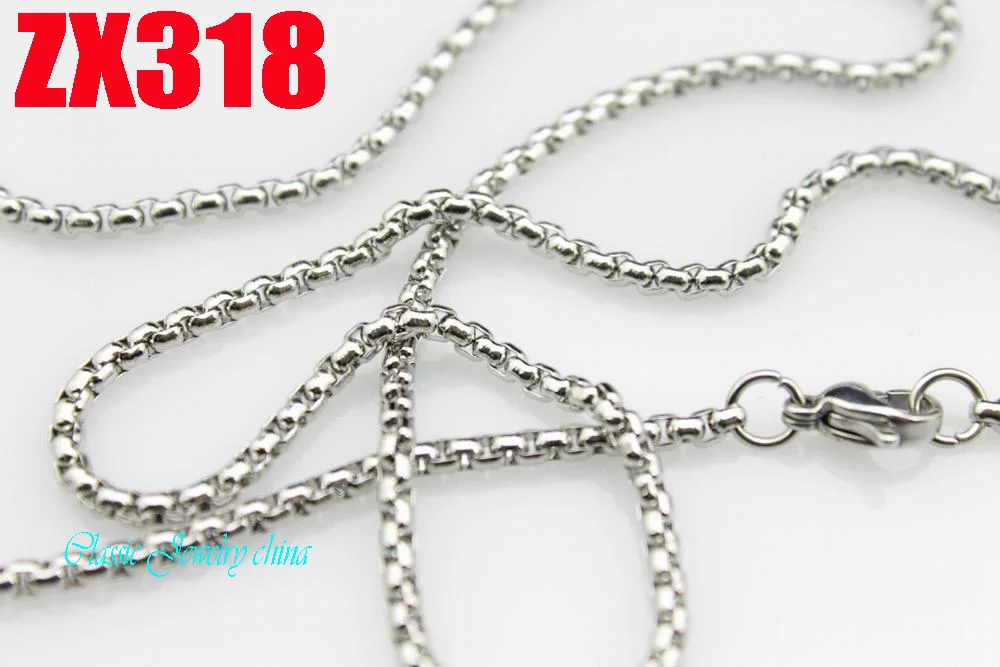 Цепочка круглая из нержавеющей стали 14 38 дюймов 2 0 мм 20 шт.|chain brooch|chain clothingchain link fence
