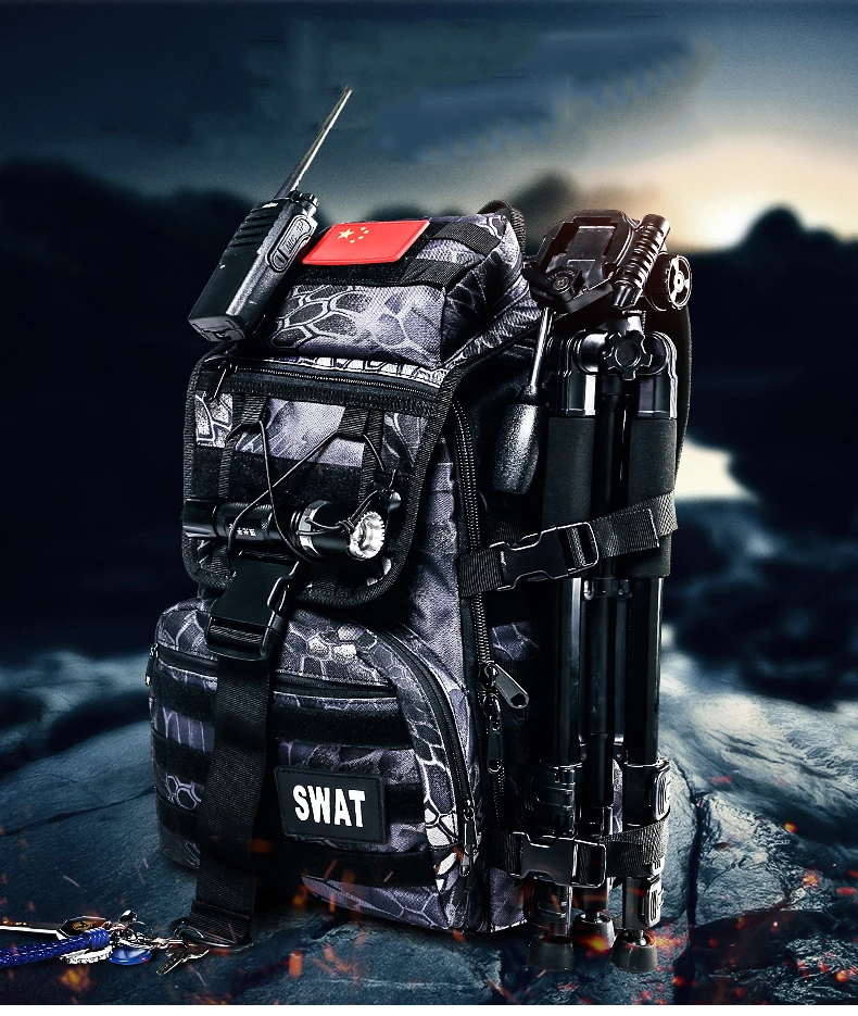 Нейлон Военная тактика рюкзак для армейских фанатов Молл пакет плечи камуфляж