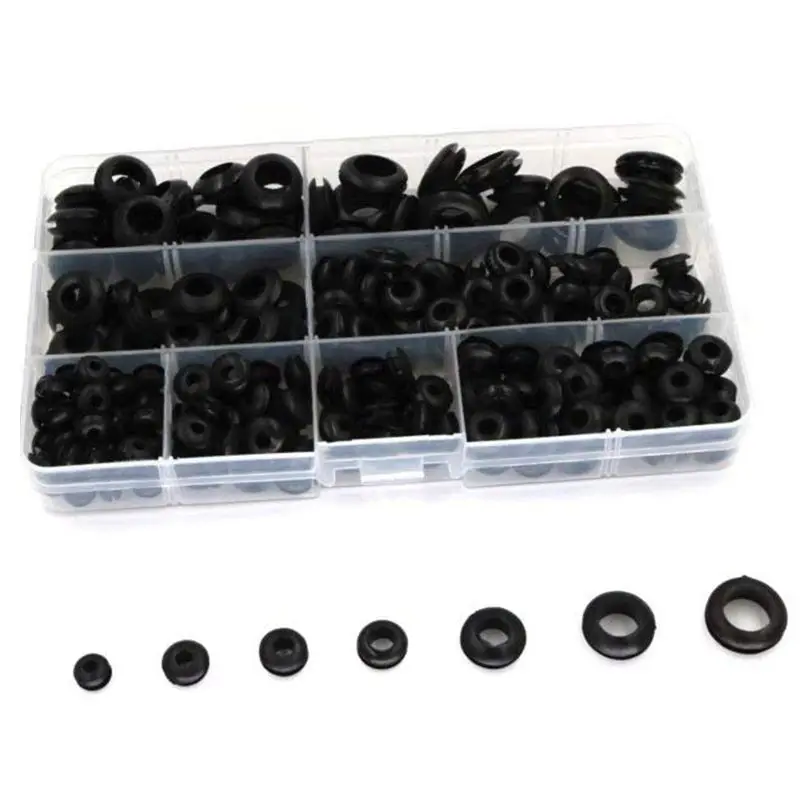 260pcs Hot Sale Rubber Grommet Assortment Wiring Coil Wire Gasket Washers M3 / M4 M5 M6 M8 M10 M12 |