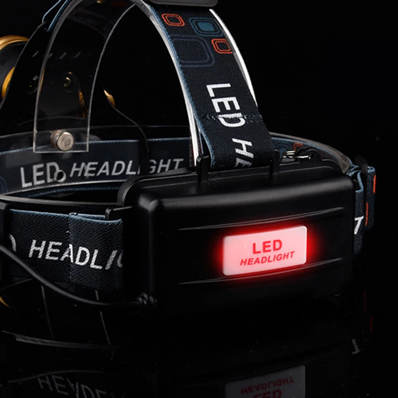 Litwod z20 высокомощный 5 светодиодный налобный фонарь 12000lm cree xml t6 светодиодный налобный фонарь 18650 перезаряжаемый фонарик Фонарь