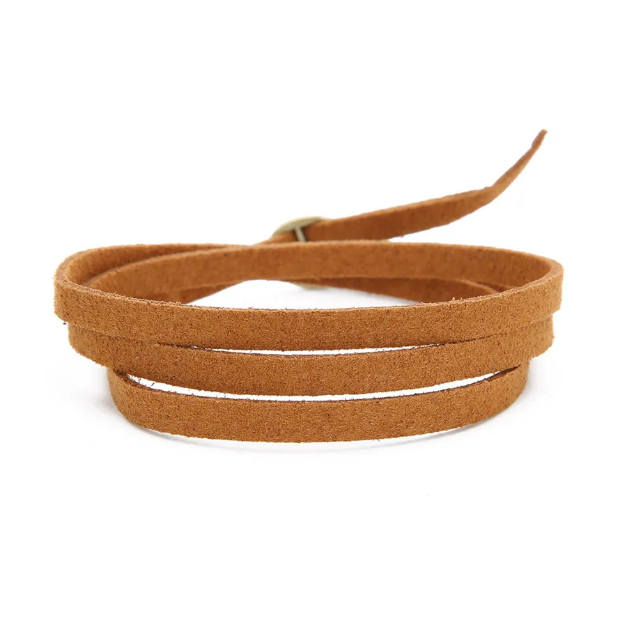 Ckysee 1Pcs/lot Multilayer Leather Bracelet With Metal Clasps Coffee Grey Color Handmade Wrap Bangles Boho Jewelry | Украшения и