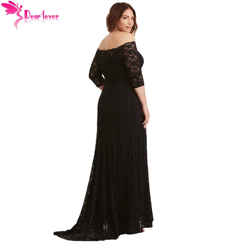 Dear Lover плюс размер платье для женщин 4xl 5xl белый кружева с открытыми плечами