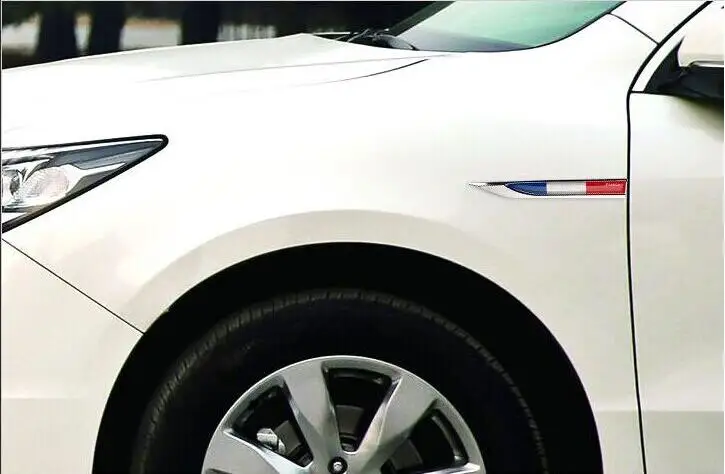 20 Pairs Chrome Metal America France Italy England Germany China Flag Car Fender Stickers Emblems Decorations Accessories | Автомобили и