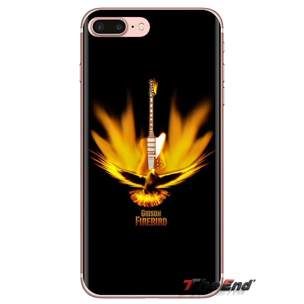 Для Xiaomi Mi4 Mi5 Mi5S Mi6 Mi A1 A2 5X 6X 8 9 Lite SE Pro Max Mix 2 3 2S TPU прозрачные чехлы Gibson гитара