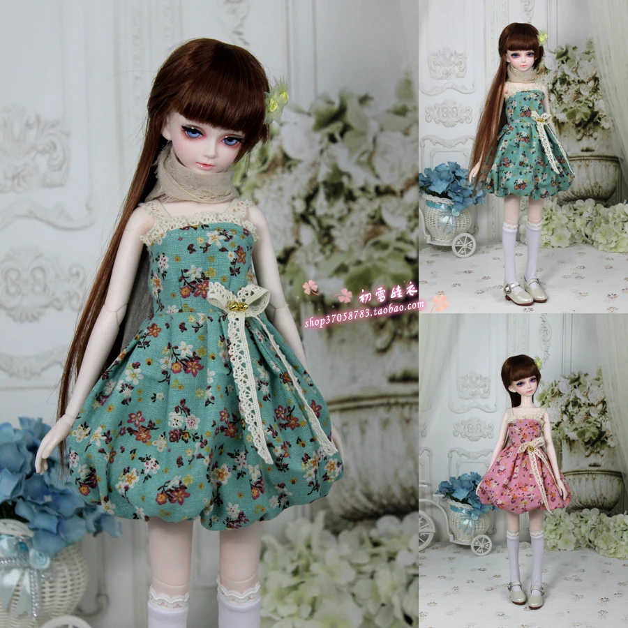 Одежда для куклы BJD 1/3 1/4 юбка с жгутом и цветами девочек аксессуары шарнирных