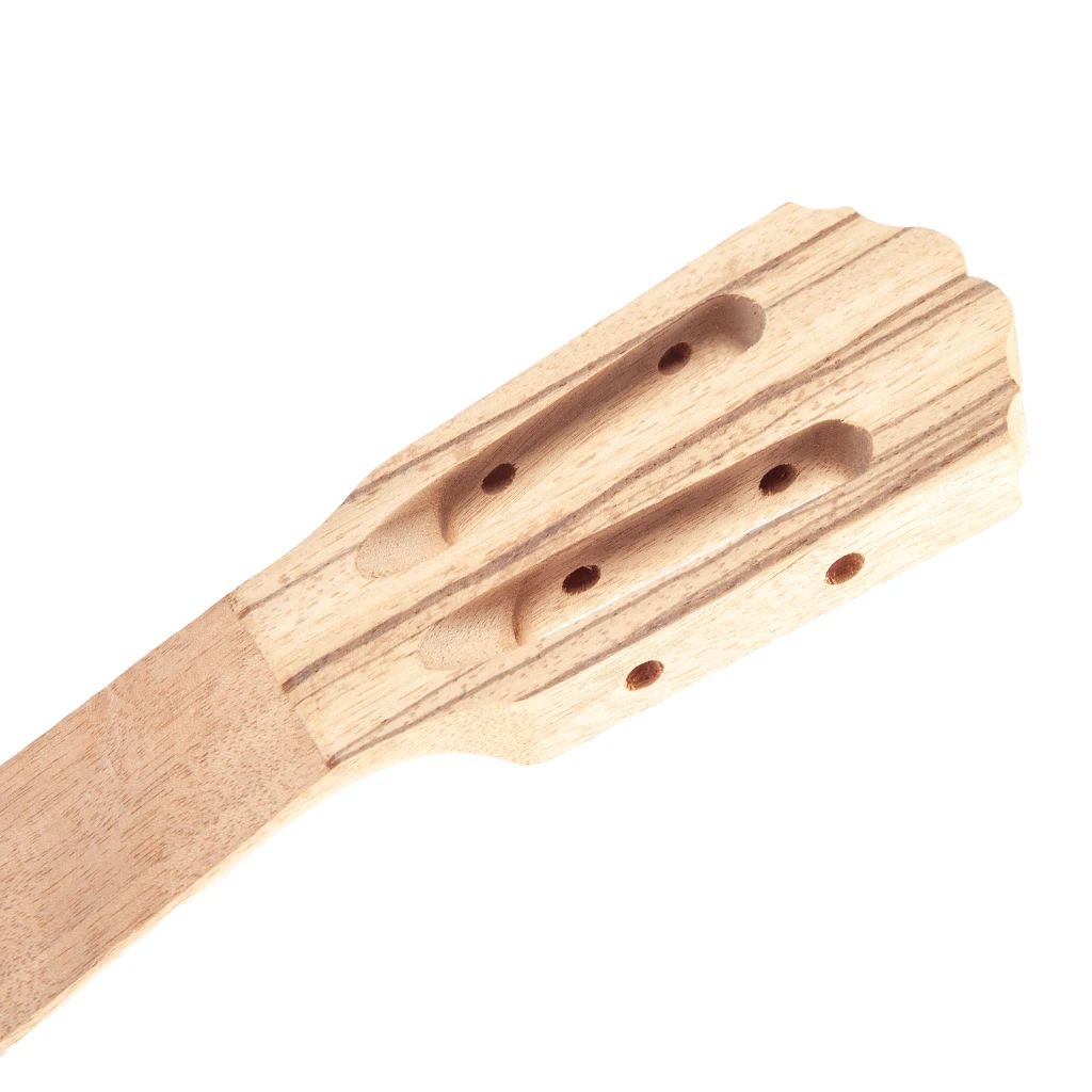 23 дюйма Классическая Гавайская Шея Zebrawood для концерта укулеле Замена DIY