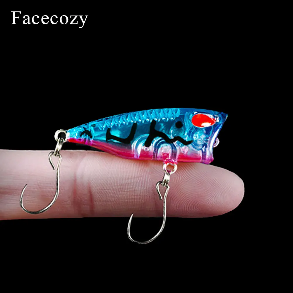 Facecozy 1 шт. один крючок мини высокая скорость отражения Поппер рыболовные приманки