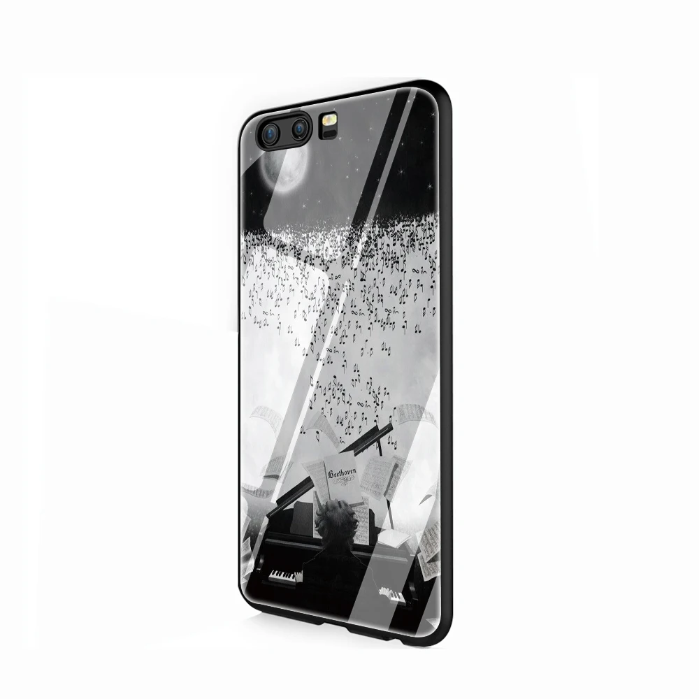 Чехол для телефона из закаленного стекла с фортепианной гитарой для huawei P10 P20 P30 Y6 Y9 Honor 8X 7A pro 9 10 Lite mate 20 Lite Pro - Цвет: G9