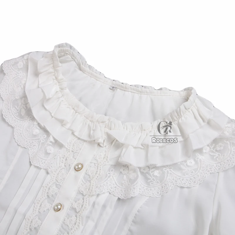 ROLECOS Новая модная женская рубашка с длинными рукавами шифоновые белые блузки в