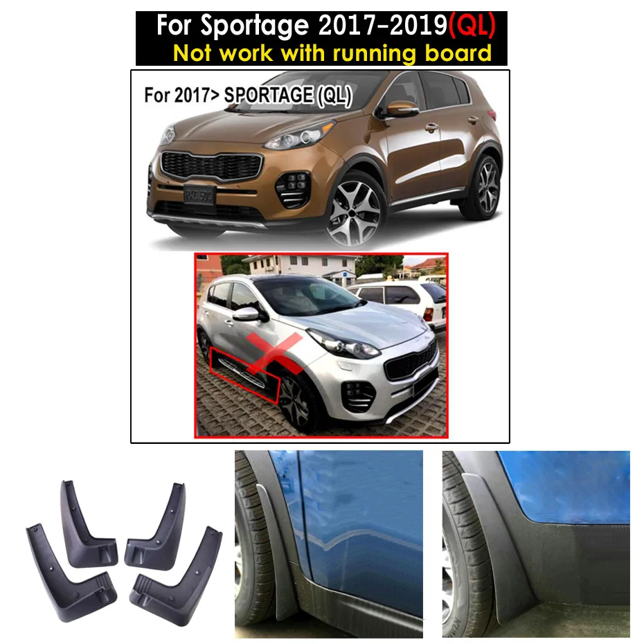 Брызговики XUKEY для Kia Rio Soul Cerato Spectra Forte Optima Sportage K3 K5 X-line KX Cross Брызговики