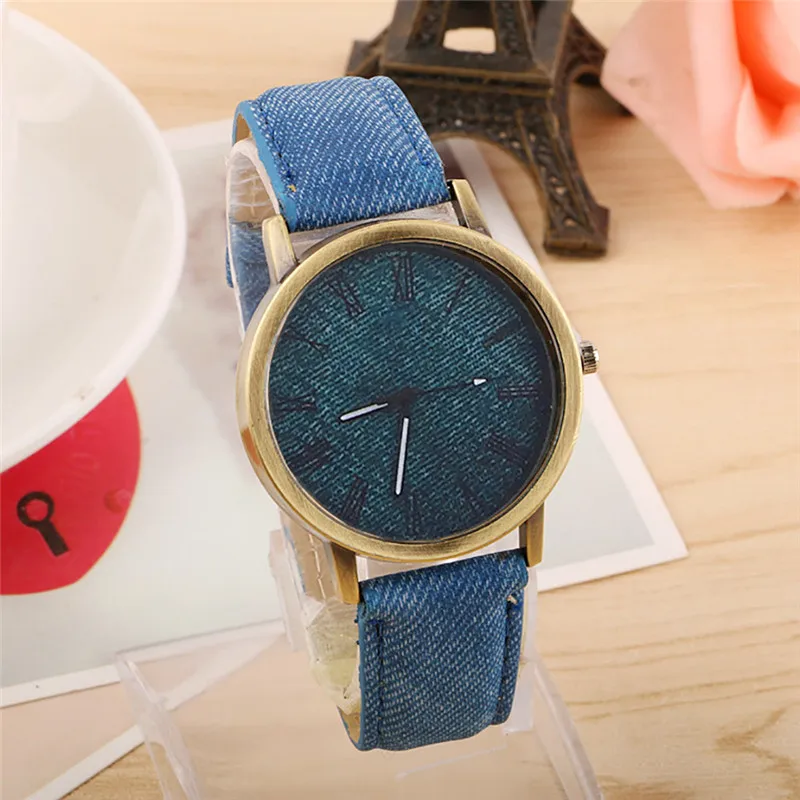 Ретро Vogue ковбойский кожаный Montre мужской женский для пар часы Lover's Roman Quartz