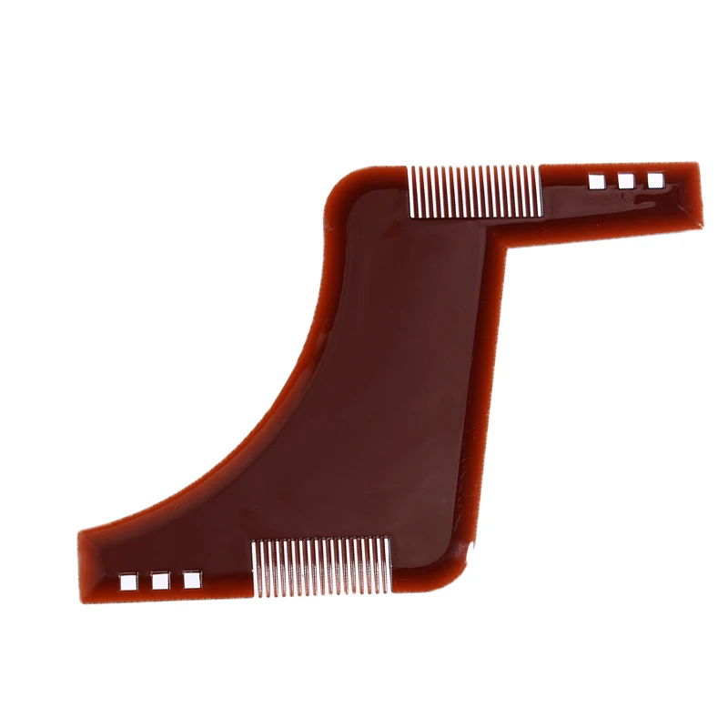 style 1 brown OSHIONER, инструмент для укладки бороды, трафарет для бороды, направляющий шаблон, гребень для мужчин, стиль, борода, линия для волос, инструмент для окантовки - Цвет: style 1 brown