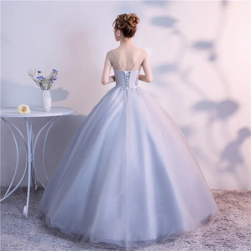 Весеннее бальное платье с глубоким вырезом фатиновые платья цветочной