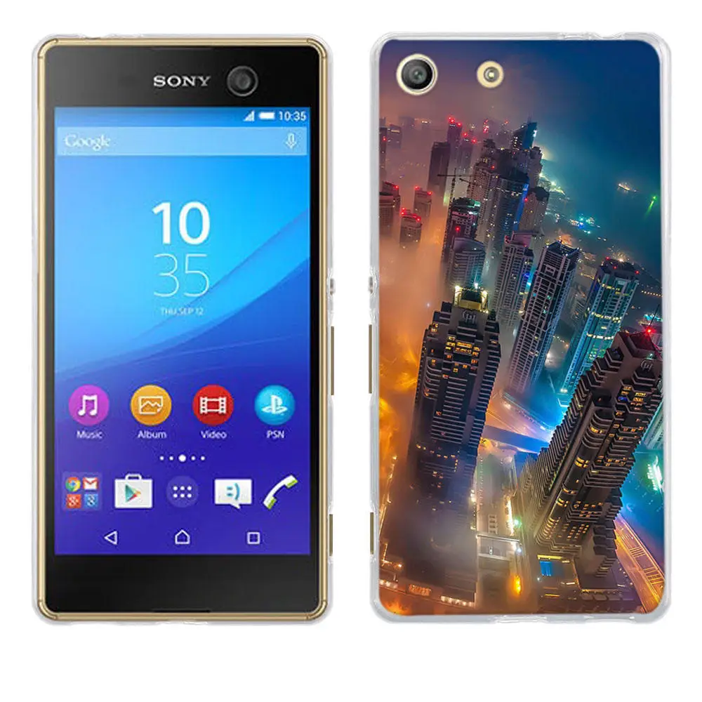 Ультратонкий чехол из ТПУ для телефона Sony Xperia M5 E5603 /M5 Dual E5633 Тонкий силиконовый