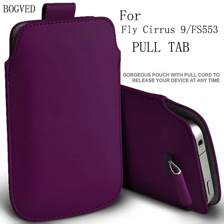 Чехол из искусственной кожи Casteel для Fly Cirrus 9 FS553 7 FS511 Pull Tab сумка чехол щит|leather case|case