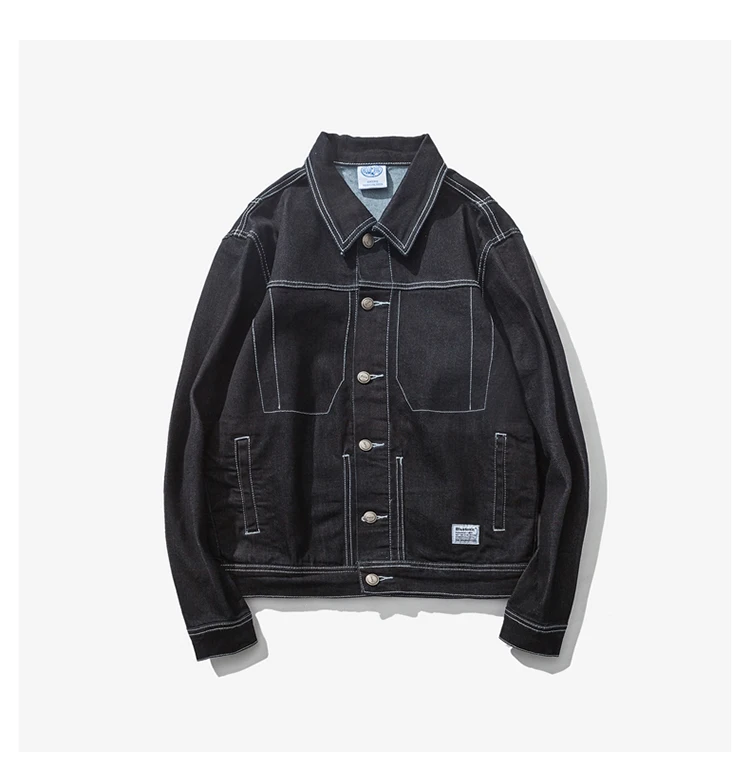 Для мужчин куртка 2019 Весенняя Повседневная Denim Slim Fit Костюмы Однобортный кнопки