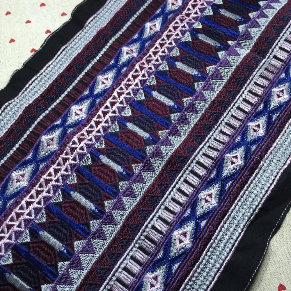 Miao вышивка hmong родное Тканое полотно лента в стиле бохо аксессуары для рукоделия