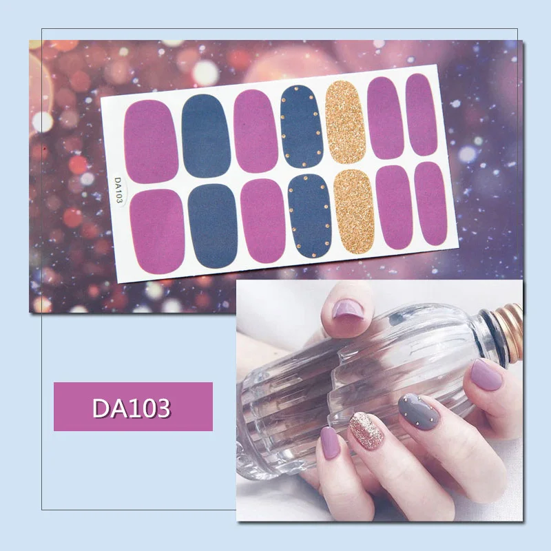 1 лист водостойких самоклеющихся стикеров для ногтей наклейки украшения модные