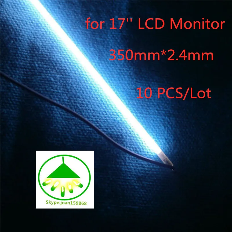 

10PCS/Lot Original new for 17" 4:3 350MM*2.4MM CCFL Lamp Tube Code Cathode Fluorescent Backlight for LCD Monitor Hightlight