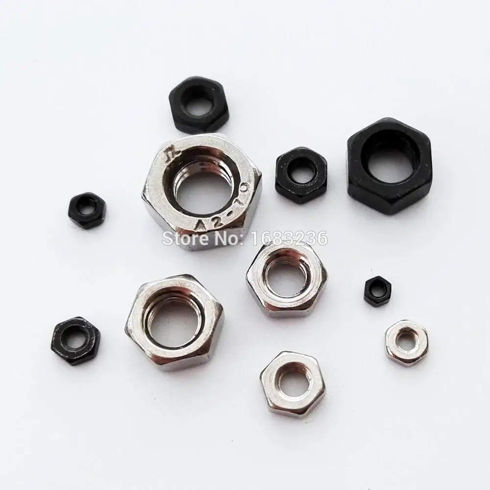50 шт. шестигранная резьба для винтов M1.4 M1.6 M2 M2.5 M3 M4 M5M6|m2.5 hex|screw nut m2.5screw m2 |