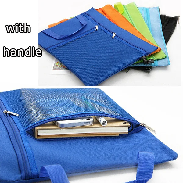 Школьников функциональный a4 файл сумка на молнии подсумок для магазинов с ручкой
