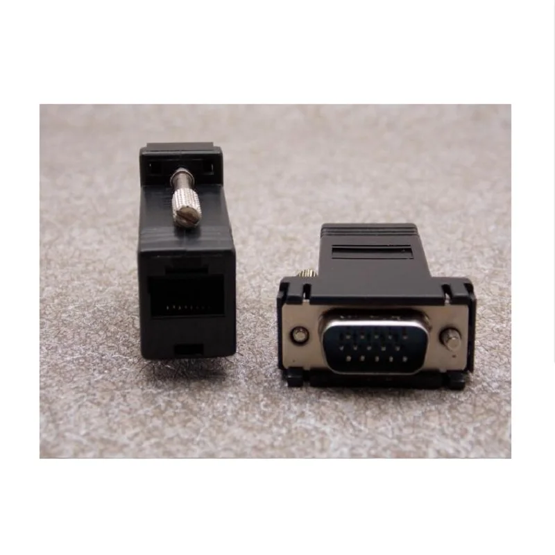 VGA 15Pin папа/мама к RJ45 гнездовой разъем последовательный порт удлинитель LAN CAT5 CAT6
