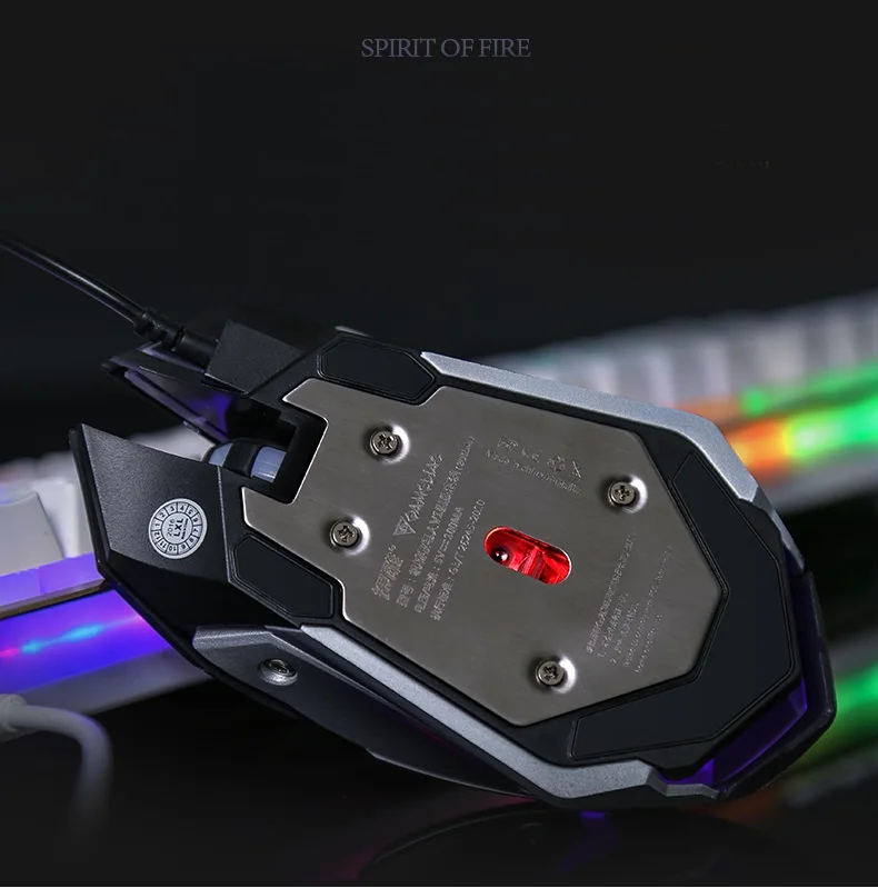 Wrangler V1 подвесной Keycap USB проводной Эргономичный Набор игровой клавиатуры и мыши с подсветкой, механический на ощупь, панель из алюминиевого сплава